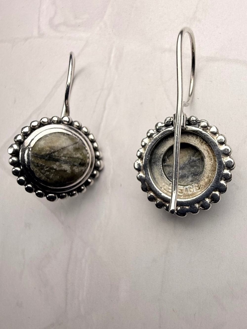 Vintage Sterling Silver Earrings - Picture 4 of 8